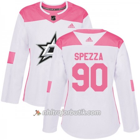 Dame Ishockey Dallas Stars Tröja Jason Spezza 90 Adidas 2017-2018 Vit Rosa Fashion Authentic